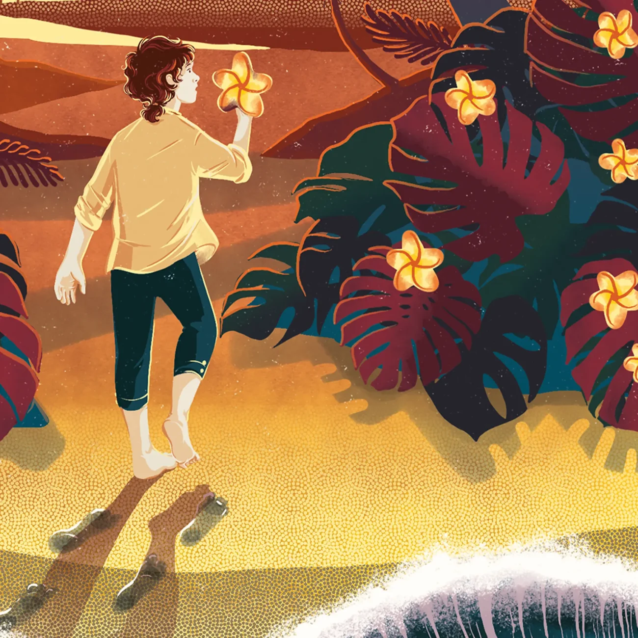 "Full of Sea Dreams" limited edition Treasure Island MinaLima art print (close-up detail)