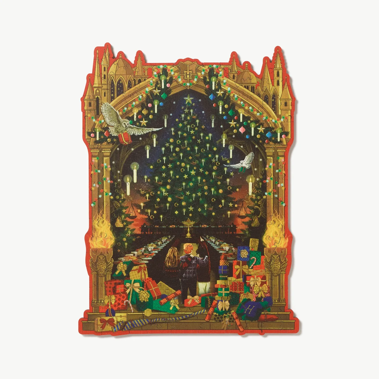 Hogwarts 'A Wizarding Christmas' Harry Potter jigsaw puzzle - assembled view