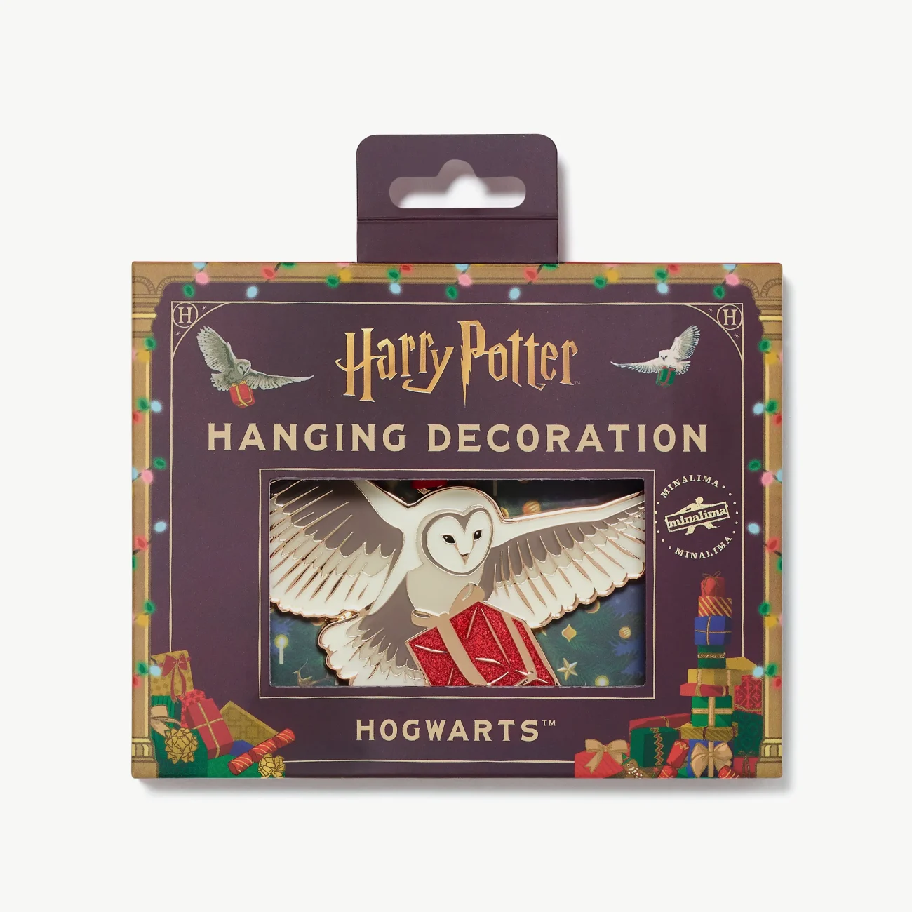 Harry Potter Hogwarts owl hanging decoration - packaged view