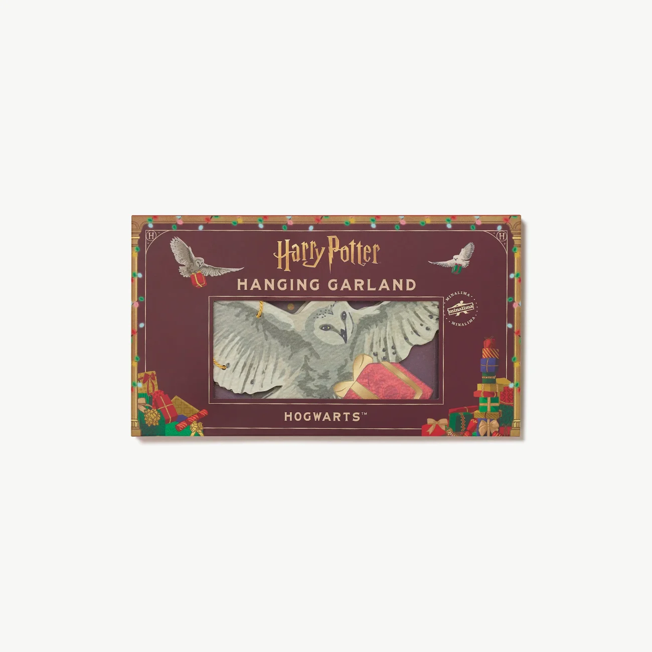 Harry Potter Hogwarts hanging garland - packaged view