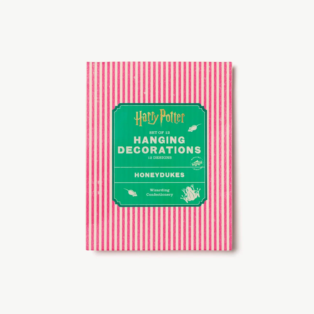 Honeydukes Wizarding Confectionery Harry Potter hanging decoration set - 12 decorations including Chocolate Frog, Pumpkin Pasties, Cauldron Cakes and Bertie Botts Every-Flavour Beans (view in paper packaging)