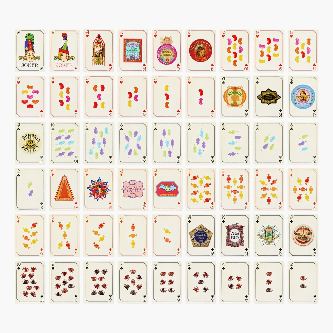 Honeydukes 'Wizarding Confectionery' Harry Potter playing cards