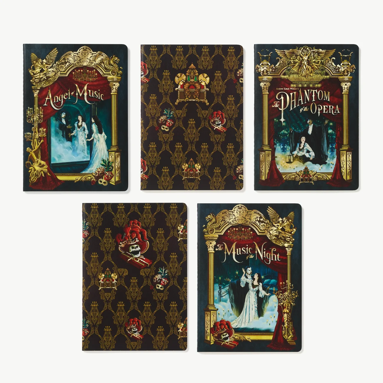 Andrew Lloyd Webber's 'Phantom of the Opera' set of 5 notebooks